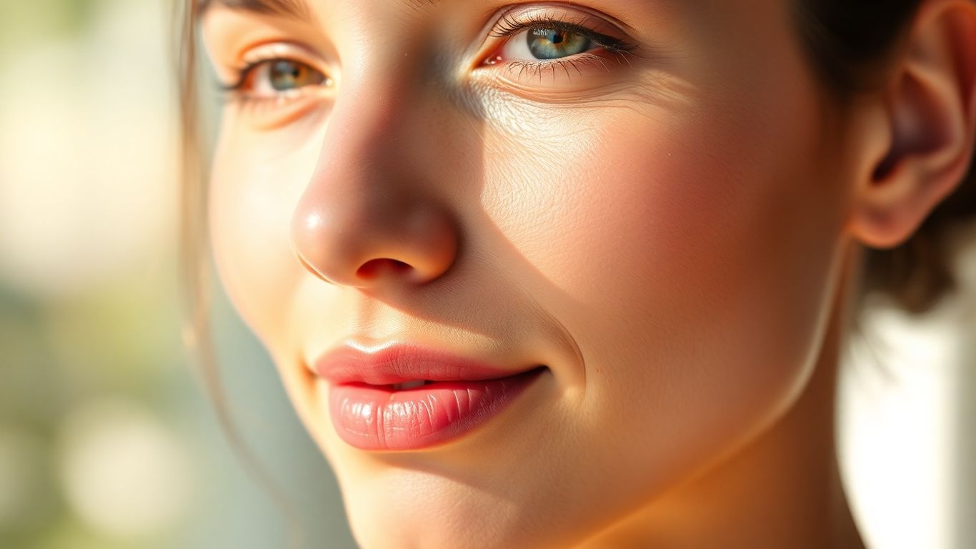 Pele saudável e radiante, consulta com dermatologista.