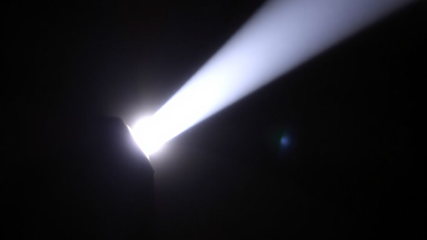 Feixe de luz laser concentrado.